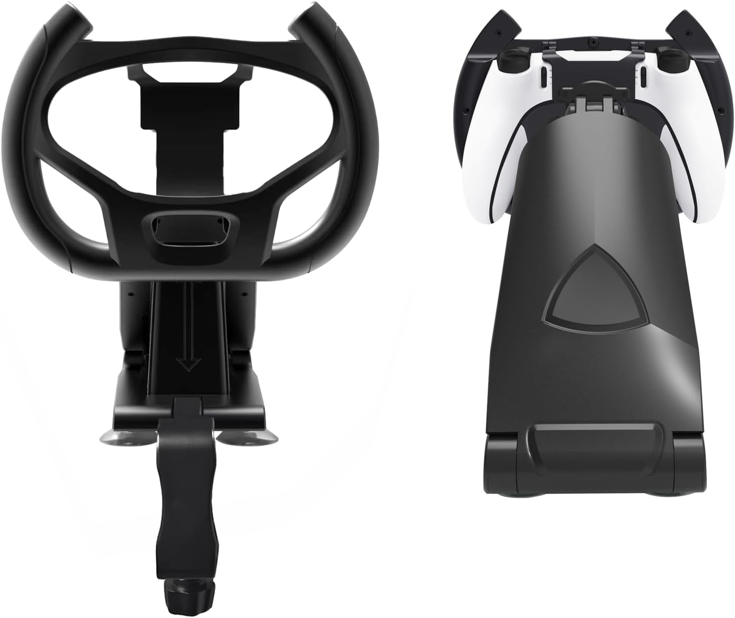 PS5 Gaming Racing Wheel for PS5/PS5 Edge Controllers, Meagadream Steering Wheel Stand with 4 Table Suction Cup & Upgraded Bolt Base for Playstation 5 Dualsense|Edge Controller Accessories image number 2