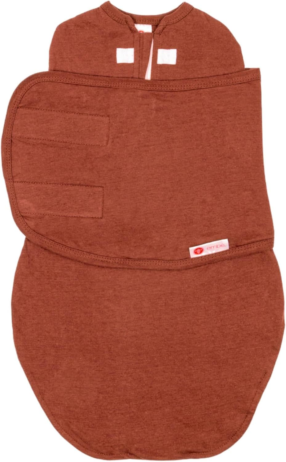 Emb&eacute; 2-Way Starter Swaddle Blanket, 2.5KG - 7 KG, 1.0 TOG, Nappy Change W/O Unswaddling, Legs in and Out Design, Warm up or Cool down 100% Cotton, 0-3 Months (Angle Stripe)