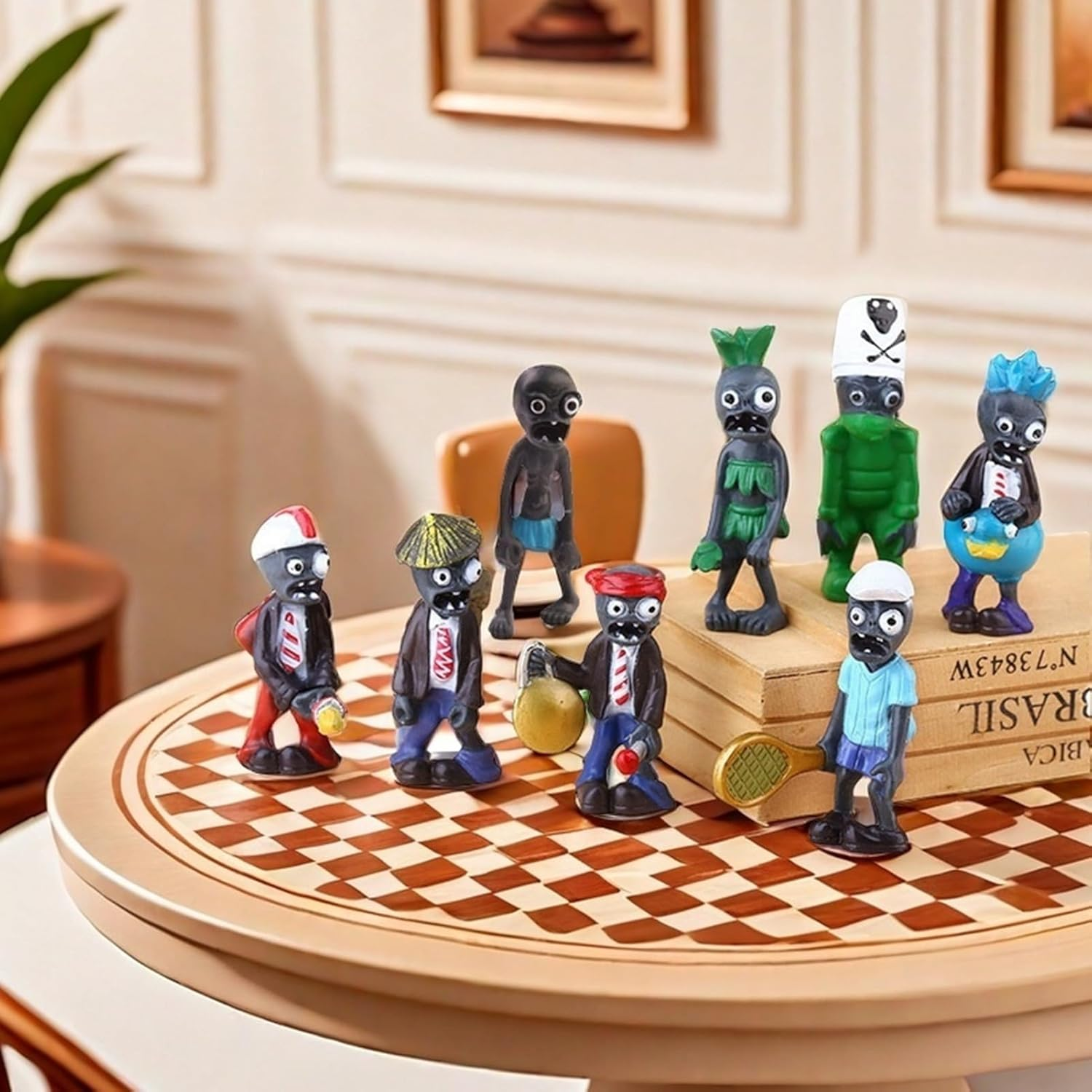 17 PCS Plants VS Zombies Toys Set Figurines Series Plush PVC Toys New, Great Gifts for Kids and Fans, Birthday and Party image number 3