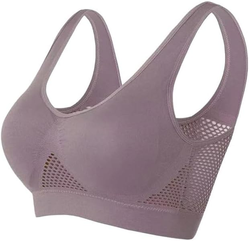 Women'S Underwear Hollow Breathable Cool Liftup Air Bra No Steel Ring