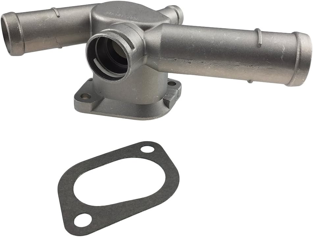 Aluminium Alloy Thermostat Housing Coolant Hose Flange Radiator for VW Golf Jetta 2.0 L4 99-06 06A121133D image number 5