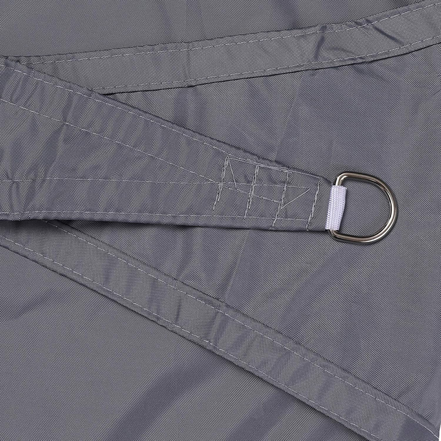 Marooma Sun Shade Sail, 4 X 4 X 5.7 M Triangle Sun Sail Shade Garden Sail Canopy with Fixing Kit, Right Angle Garden Shade Sails Sunshade Awnings for Outdoor Garden Patio - Beige image number 6