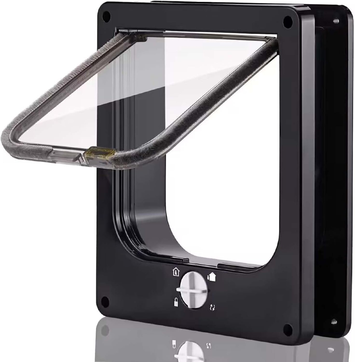Cat Flap, 4-Way Twist Lock Pet Door for Small Dogs and Cats