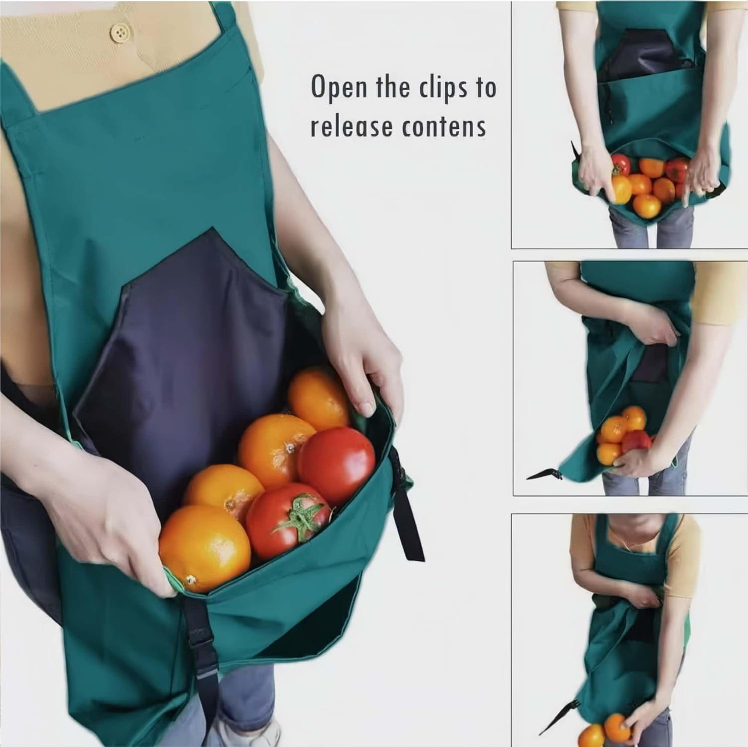 ARREBOL Unique Gardening Apron Gifts with Pockets & Harvest Basket for Women, Men, Gardeners image number 2