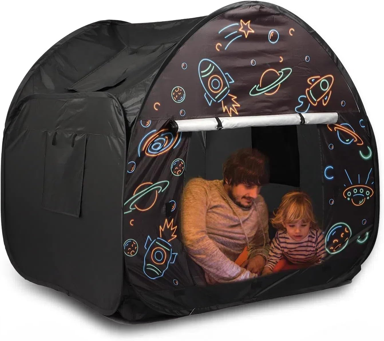 Ysityum Sensory Tent for Kids with Autism - Extra Large 47X47 in Kids Room Play Tent for Inside, Blackout Sensory Indoor Pop up Tent, with Door Window Light for Kids Autism Anxiety ADHD SPD image number 5