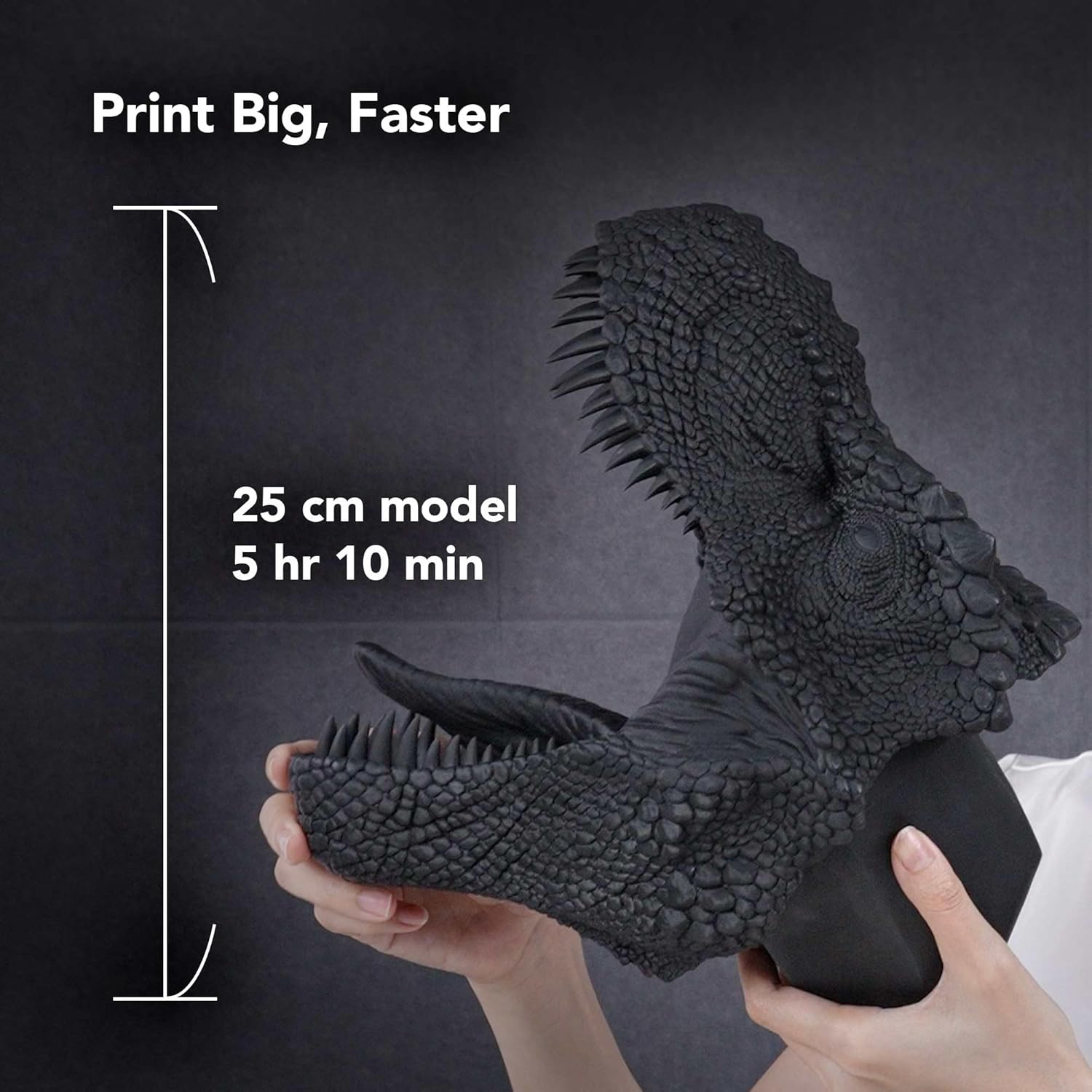 Phrozen Speed plus 3D Printer Resin | Uv-Curing Resin for Most 405Nm LCD/DLP Printers | Print Faster W/Higher Precision, Low Viscosity - Black (1Kg) image number 5