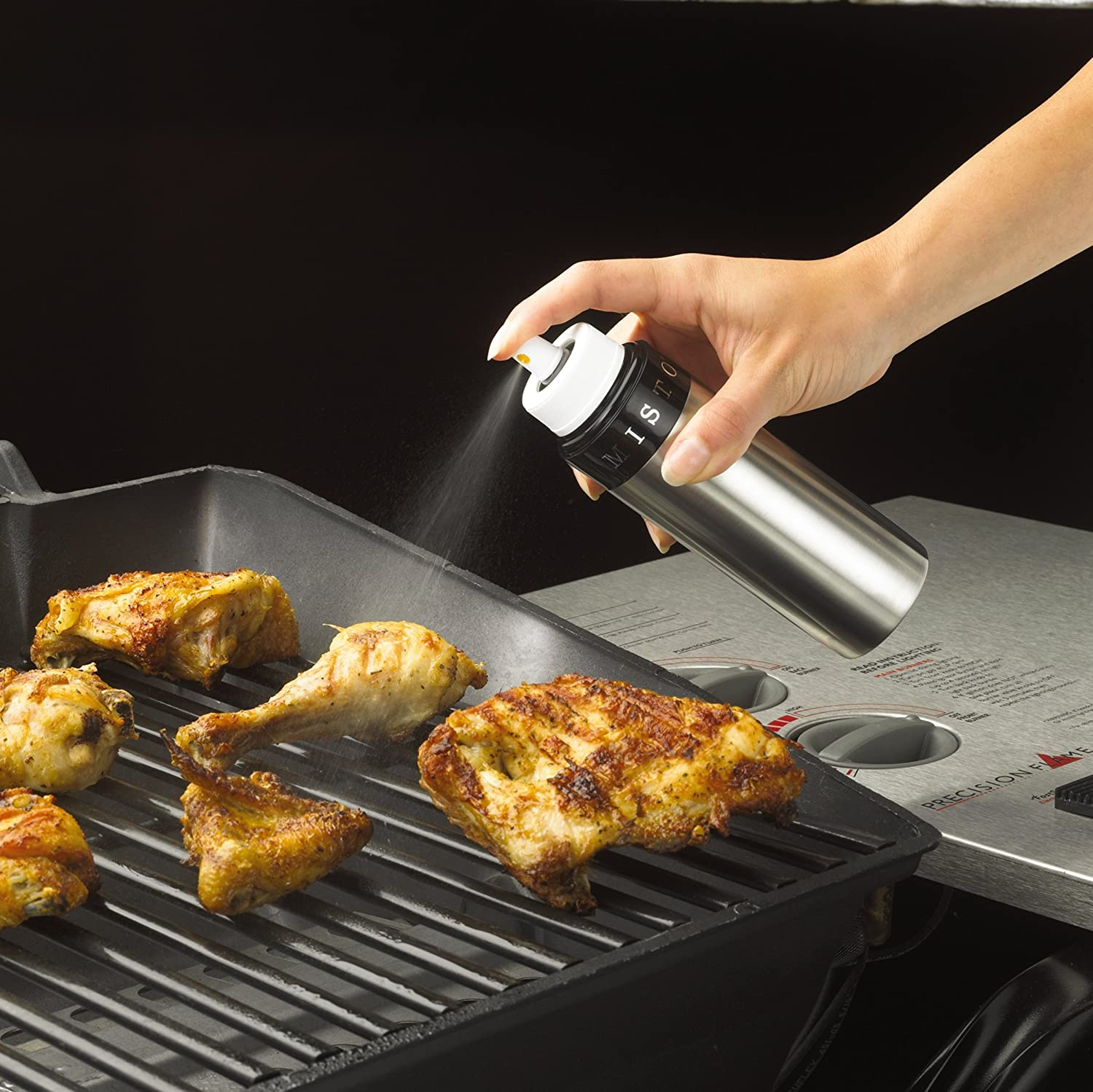 Misto Brushed Aluminum Olive Oil Sprayer image number 3