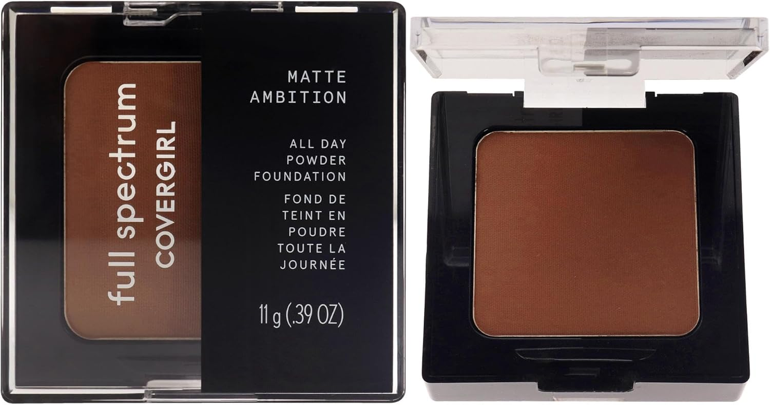 Covergirl Full Spectrum Matte Ambition All Day Powder Foundation - FS430 - Deep Cool 3 for Women 0.39 Oz Powder