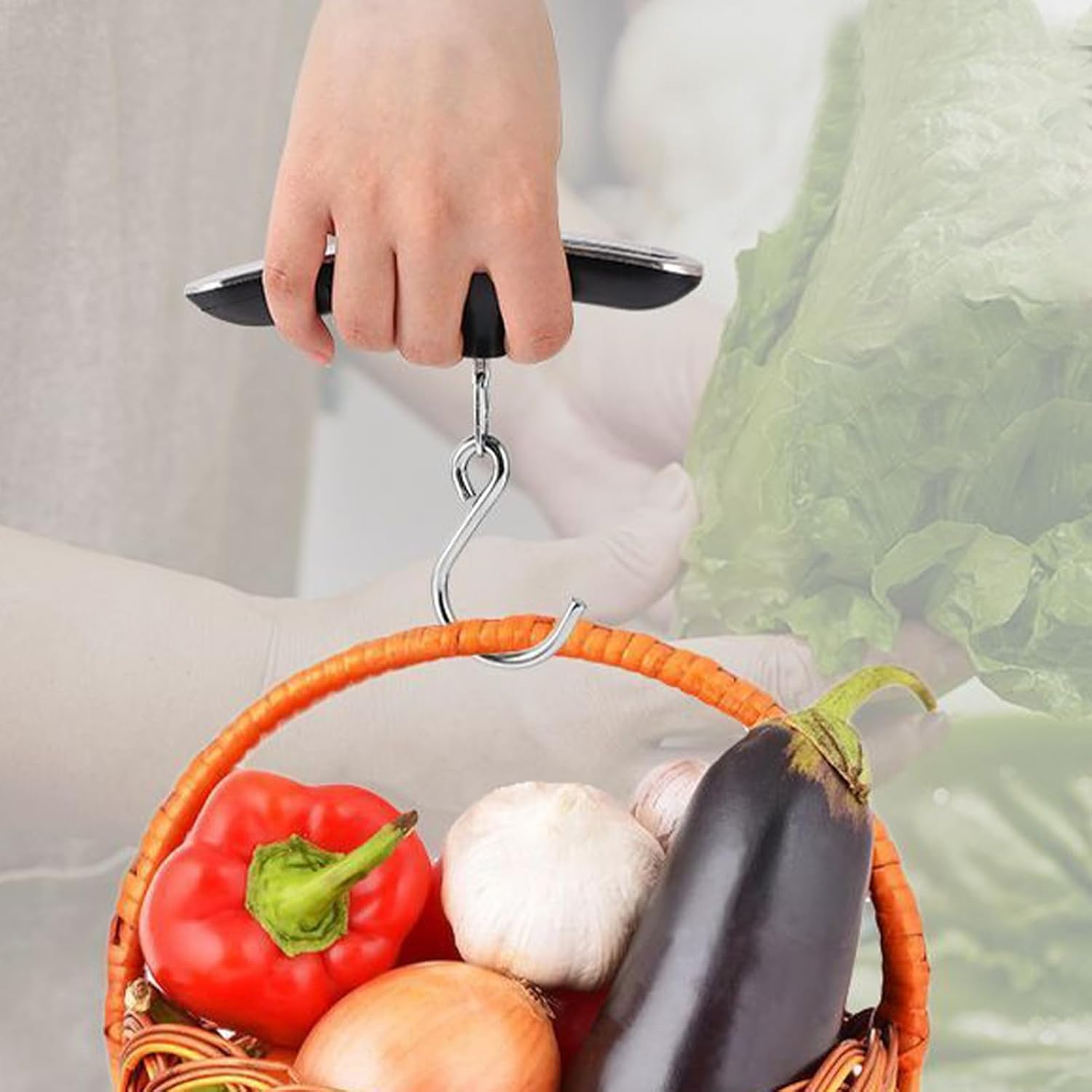 Digital Luggage Scale | Travel Weight Scale 110Lb,Portable Weighing Equipment for Postal Kitchen Outdoor Camping Bag Airplane Home Express Fishing image number 1