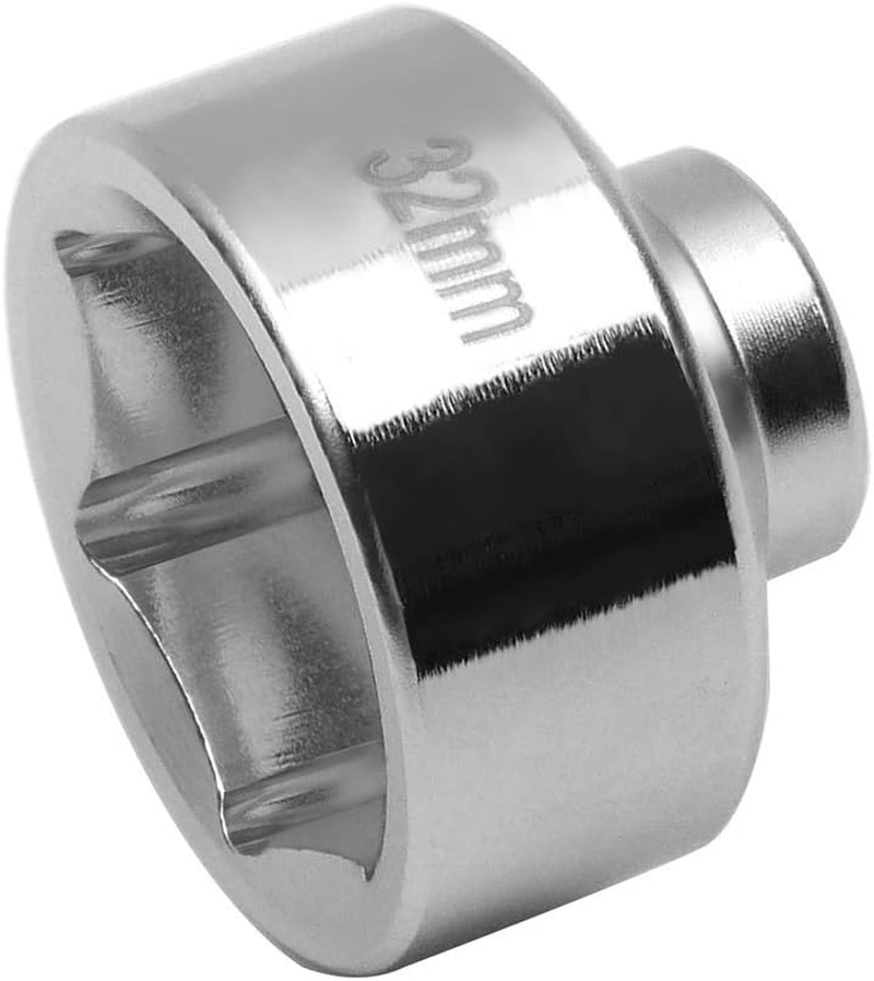 Heavy Duty 7-Piece Oil Filter Cap Wrench Tool Kit Can Last for Ever Includes 24Mm,27Mm,29Mm,30Mm,32Mm,36Mm,38Mm Socket Set Compatible with Mercedes Benz, VW, BMW and More Oil Filter Housing image number 5