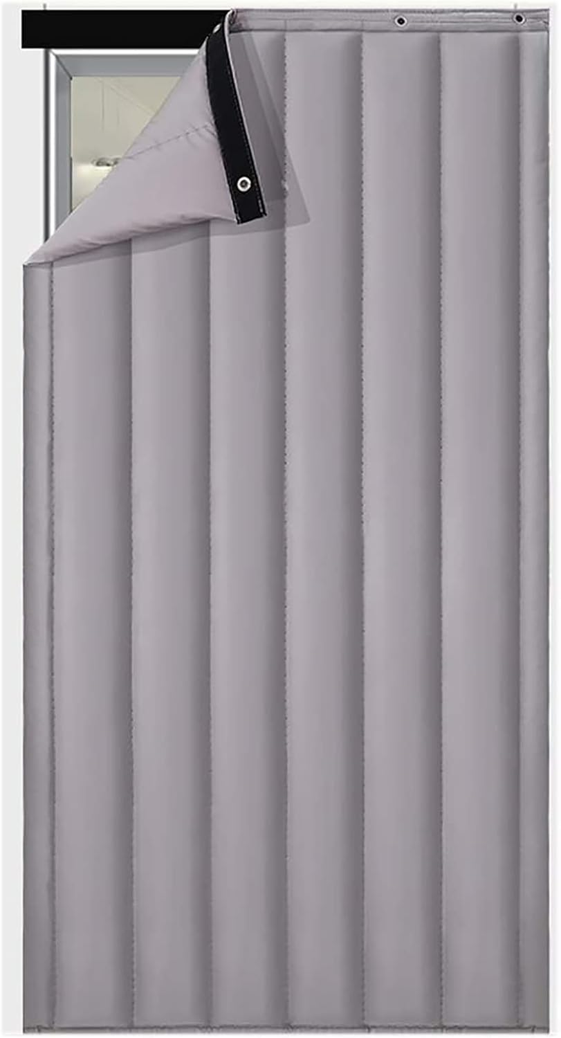 Thermal Insulated Door Curtain,Winter Doorway Cover Screen, Soundproof Blanket, Privacy Curtains,Tapestry Windproof Waterproof Warm Cold Protection,For Living Room Garage Front Door Patio Kitchen image number 4