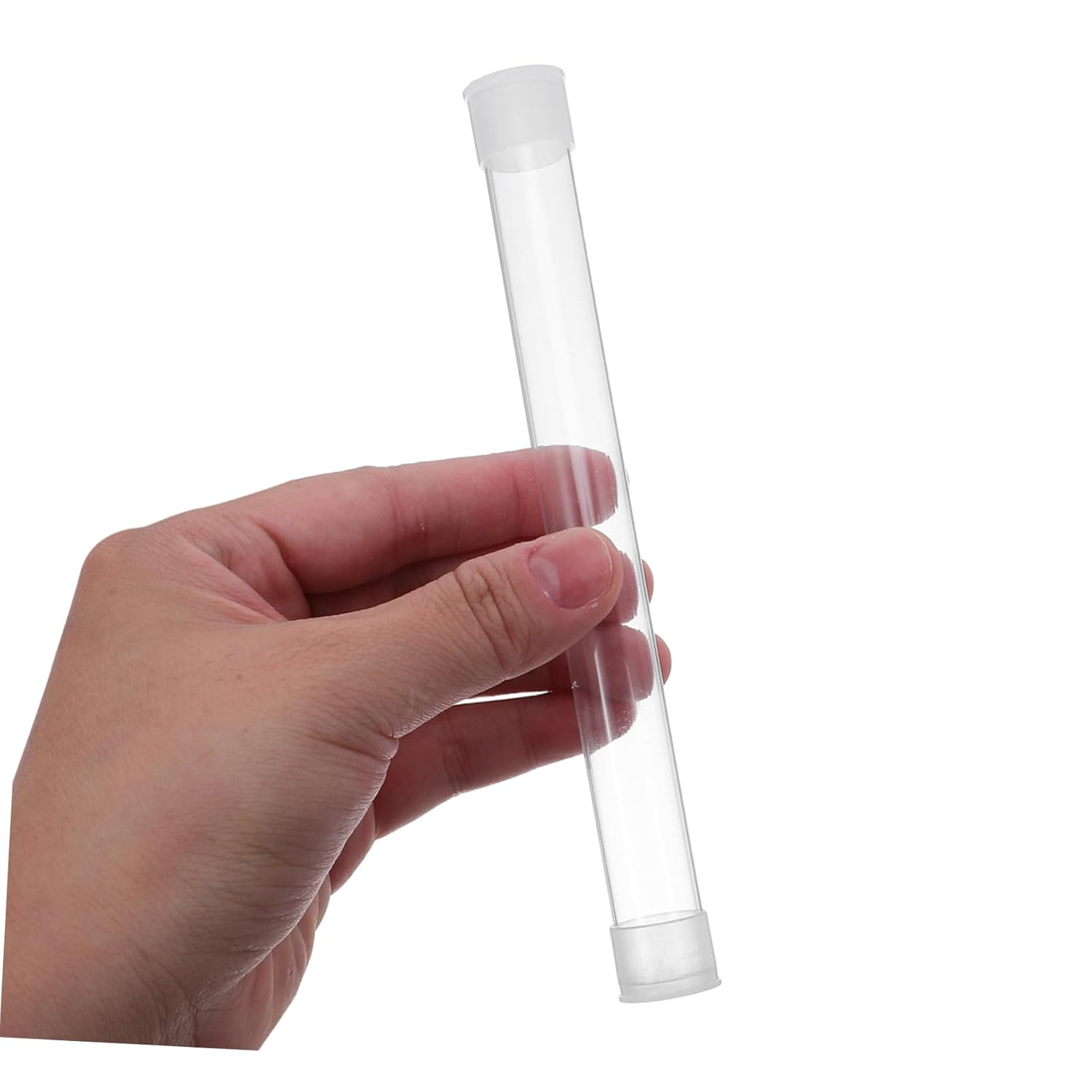 10Pcs Thermometer Protective Case Transparent Storage Tube for Travel and Home Use Lightweight Portable Thermometer Organizer with Needle Holder Compact Safety Container for Clinic image number 3