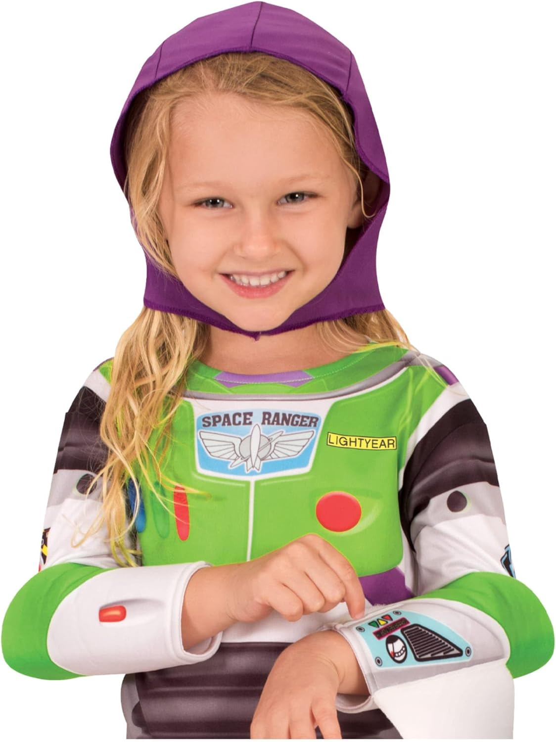 Disney Toy Story 4 Buzz Lightyear Girls Costume, Size 3-5 Years image number 2