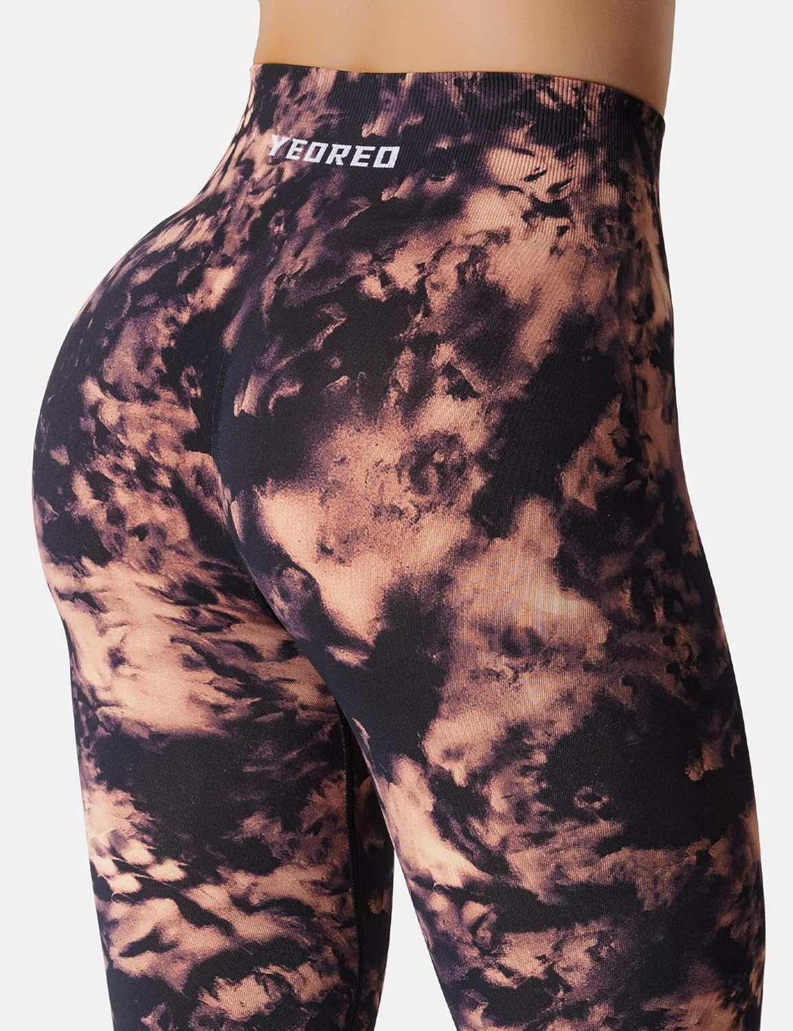 YEOREO Workout Leggings for Women Jada Leggings Scrunch Butt Lifting Leggings Seamless Screen Print Gym Yoga Pants image number 1