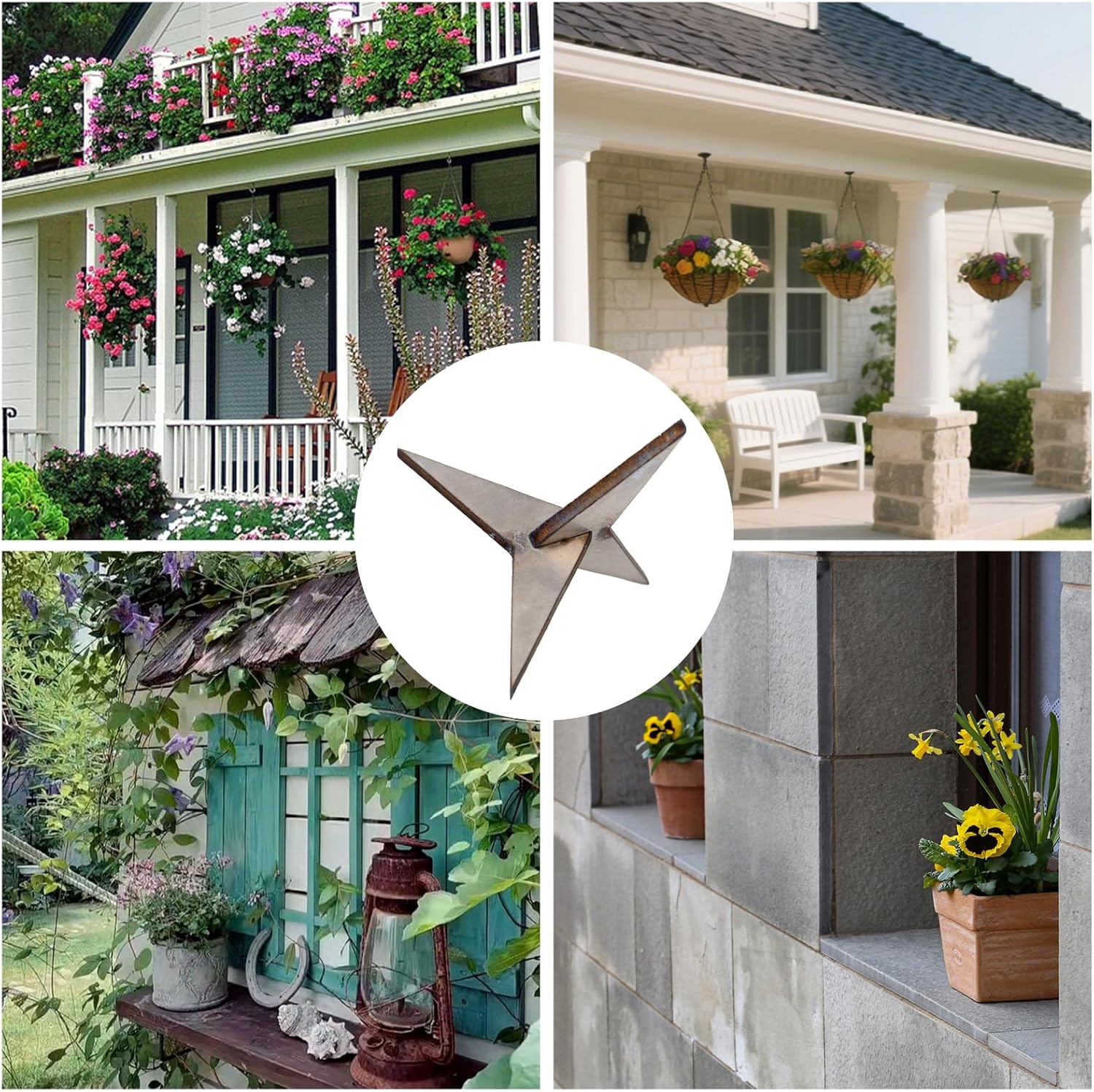 20Pcs anti Bird Spikes, Stainless Steel Caltrops Tire Puncture Spikes Bird Repellent Effective Territory Protection Tool for Roofs Fences & Ledges image number 6