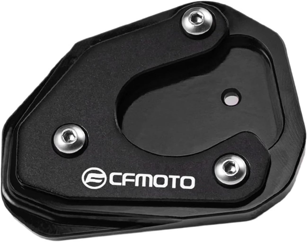 Jininshengxindianzi Compatible with CFMOTO MT800 800MT 650MT 800 650 MT CF Moto 650 TR-G 650TR-G Accessories Motorcycle Side Stand Extension Pad Bracket (Color : CF Black)