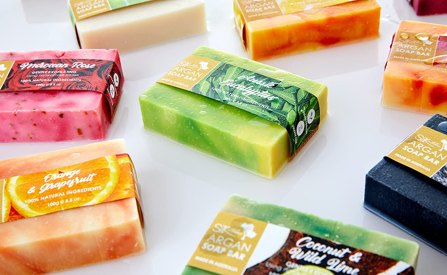 Silk Oil of Morocco Orange & Grapefruit Argan Soap Bar 100 G image number 1