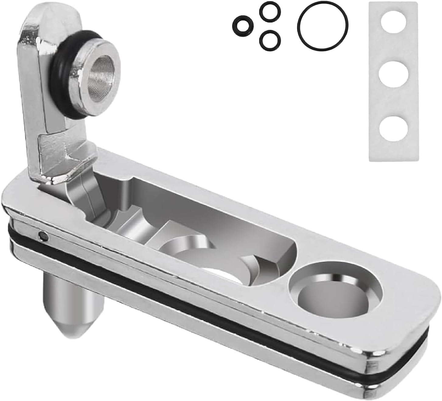 Lighter Gasket Seal Insert Compatible with Zippo | Heavy-Duty Metal Alloy Anti-Evaporation Cap | Jeffriz Cotton Rubber Replacement Repair Kit for Refillable Fuel Fluid &ndash; Silver Custom Gift Accessory