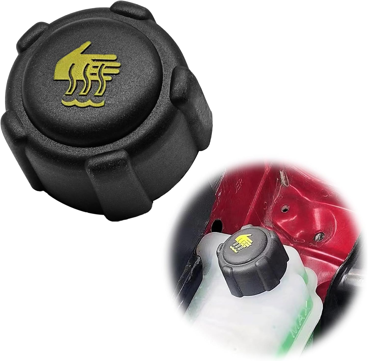 Car Radiator Coolant Reservoir Tank Cap Replacement Compatible with Nissan Dacia Fiat Mercedes-Benz Opel Rena Renault Vauxhall, Replace# 21430-AX30A 8200048024 image number 6