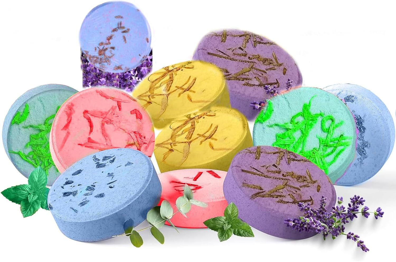 10 Pcs Shower Steamers, Shower Bombs Aromatherapy Vapor Steam Tablets for Stress Relief, with Essential Oils for Relaxation, Best for Girls image number 1