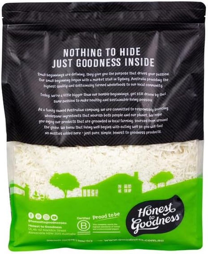 Honest to Goodness Organic Coconut Shredded, 2.5 Kg - Crafted from the Finest Organic Coconut Flesh. Simply Dried and Shredded, Preserving Their Natural Flavor and Aroma. image number 4