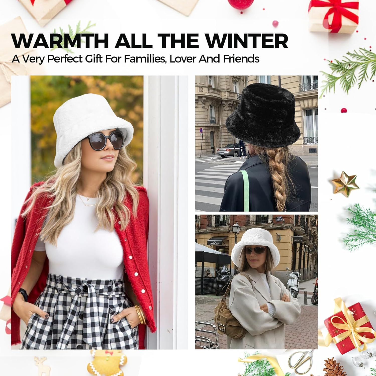 BFONS Cotton Bucket Hat Unisex for Women Men Summer Sun Beach Hat, Denim Packable Fisherman Cap for Casual Sports Trips image number 5