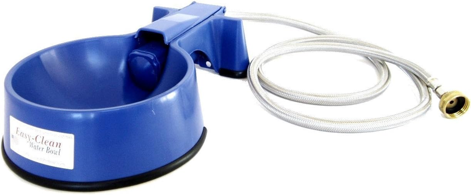 The Easy-Clean Auto-Fill Water Bowl with (5-Foot) Long Stainless Steel Hose, 32 Ounces,Blue image number 6