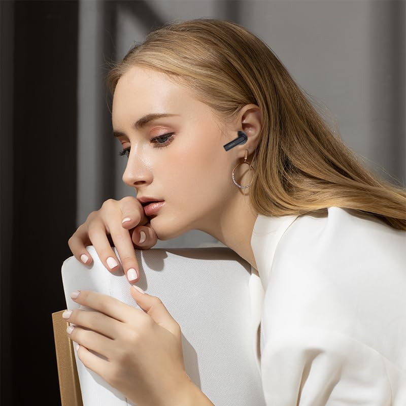 Nokia Essential E3101 Wireless Earphones, Bluetooth 5.1, Fully Wireless Earphones, Bluetooth, ENC Noise Reduction, Hands-Free Calling, Left and Right Separation, up to 20 Hrs Music Playback, Blue image number 4