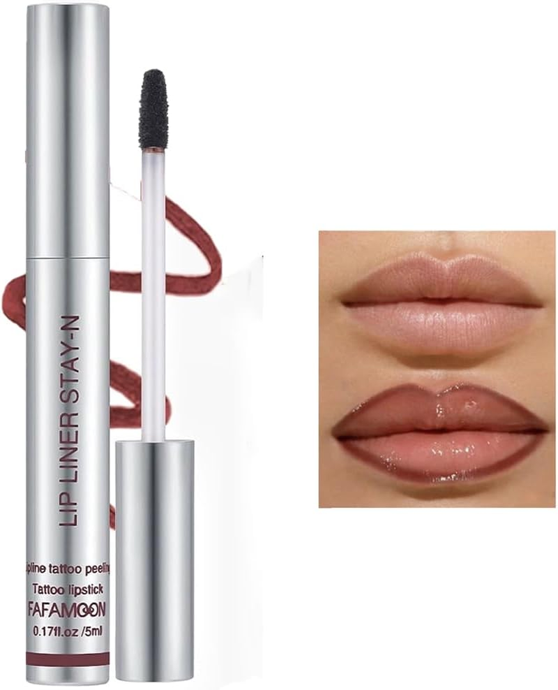 Tattoo Lip Liner Set, 3 Pieces, Peel-Off Long-Lasting, Waterproof, Matte Finish, 5 Ml, A image number 1