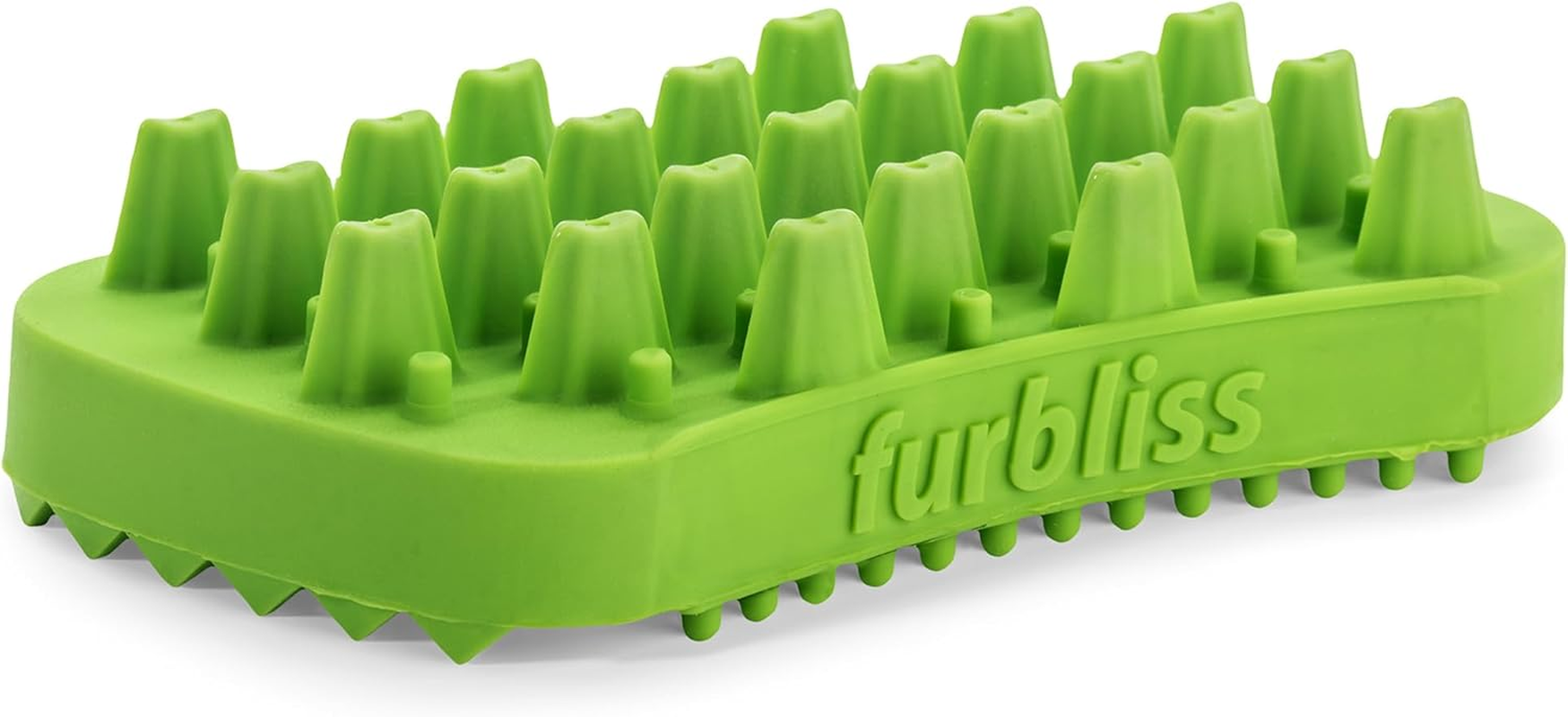 Furbliss Dog Hair Brush Green, Small Animal, Long Hair image number 4