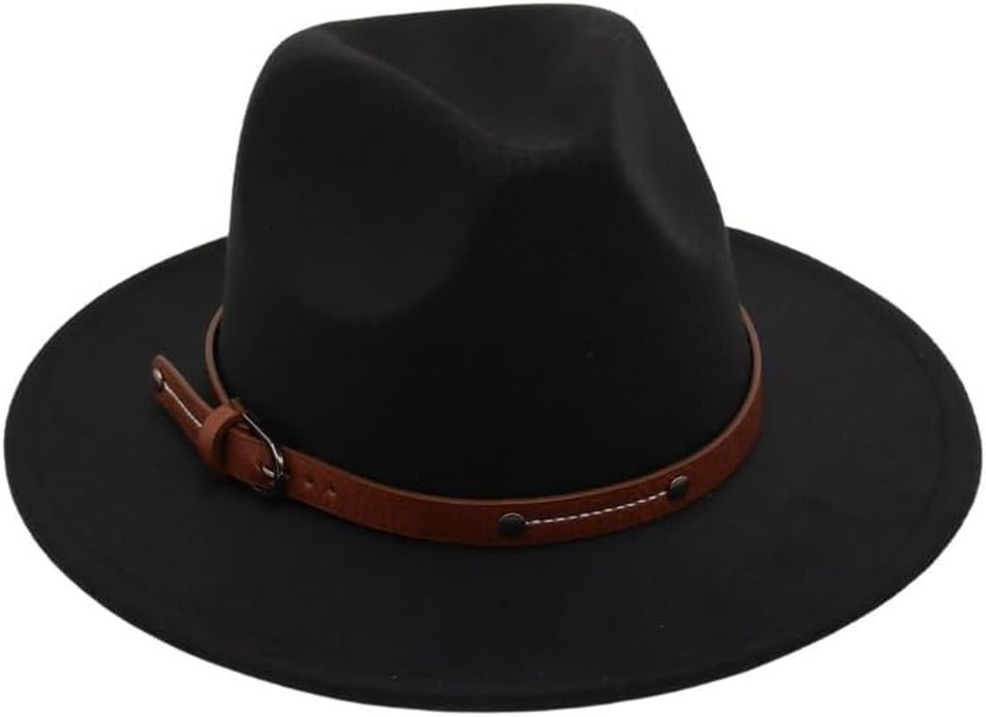 Temperament Top Hat Belt Buckle Jazz Hat Men'S and Women'S Retro image number 1