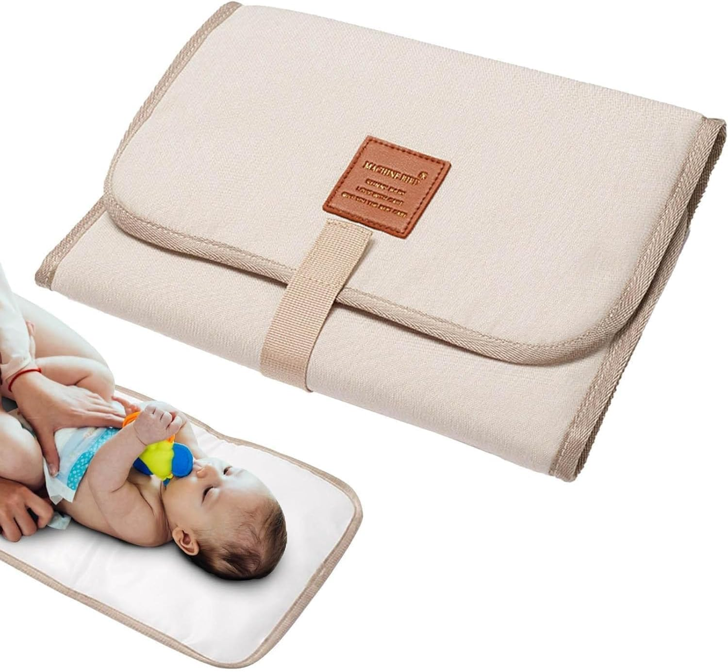 Portable Changing Pad Foldable Baby Diaper Changing Pad Waterproof Nappy Changing Mat Travel Diaper Change Sheet image number 3