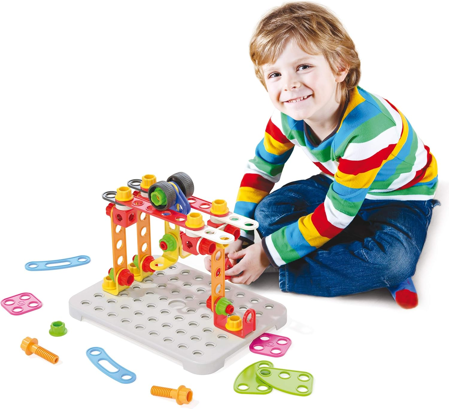 Quercetti Tecno Jumbo Toolbox 92 Pieces Set image number 3