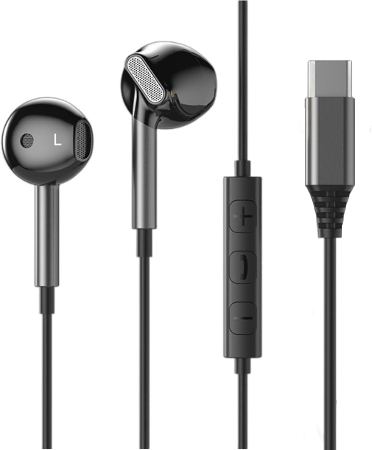 USB C Headphones, Cable Hifi Stereo Earphones with Microphone and Volume Control, Compatible with Iphone 16 15 Ipad Pro Air 5 Mini 6 Google Pixel 9 Samsung Galaxy S24 S23 Ultra S22 S21 FE S20 A53 A54 image number 6