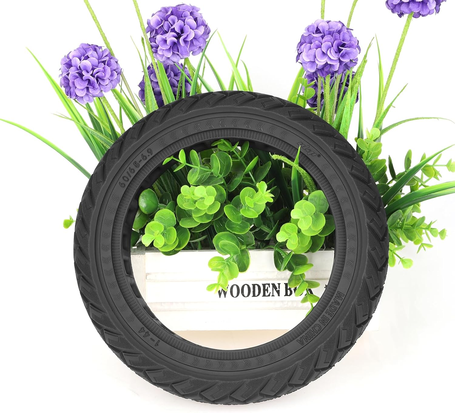 Prodrocam 60/65-6.9 Solid Rubber Tyres for Ninebot Max G2 G2D G2E G65 Scooter 10 Inch Offroad Full Tyres Front/Rear Wheels Replacement Accessories, 2 Pack image number 5