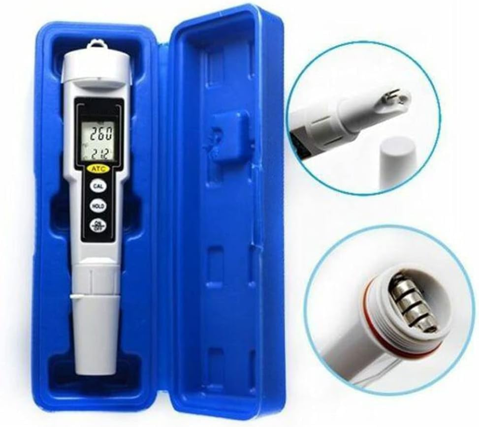 PPM Temperature Waterproof Salinity Tester Meter Pen-Type Digital for Salt Water Pool Aquariums with Temperature image number 1