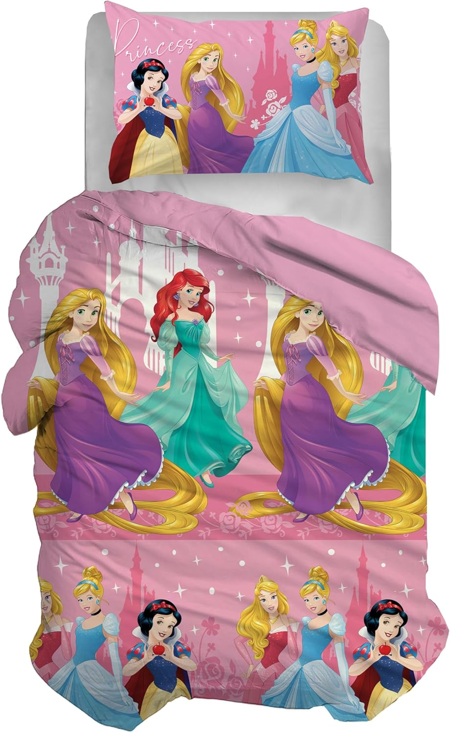 Disney Single Duvet Cover + Pillowcase Duvet Cover with Pillowcase Duvet Cover 155 X 200 Cm 100% Cotton Princess (No Fitted Sheet) image number 6