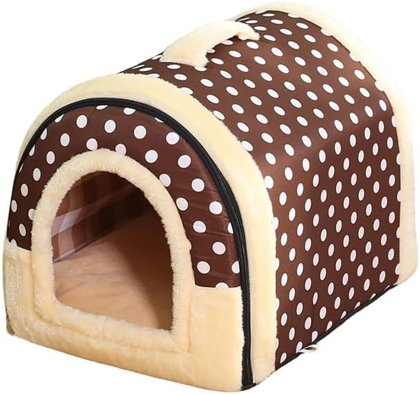 AIMALL Deluxe Pet Dog House Igloo Design &ndash; Foldable Cushioned Cat & Puppy Bed, Machine Washable, Durable Nylon with PP Cotton, Sizes S-XL for Small to Large Pets image number 5
