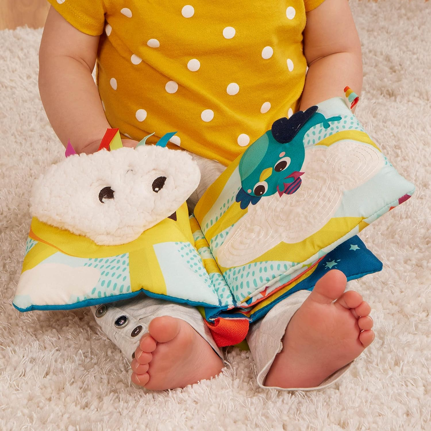 B. Toys &ndash; Interactive Soft Baby Book &ndash; Rainbow Sunshine &ndash; Baby Developmental Toy &ndash; Cloth Book for Babies &ndash; Sensory Features &ndash; 6+ Months image number 3