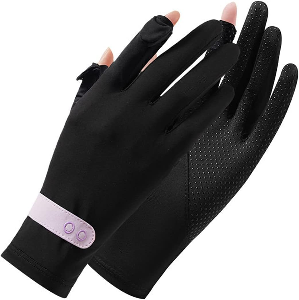 UV Protection Driving Gloves for Women - UPF 50+ Sun Protection with 2 Fingers Flip, Mesh Cooling, Breathable, Touchscreen, Quick Dry - Summer Hand Gloves image number 6