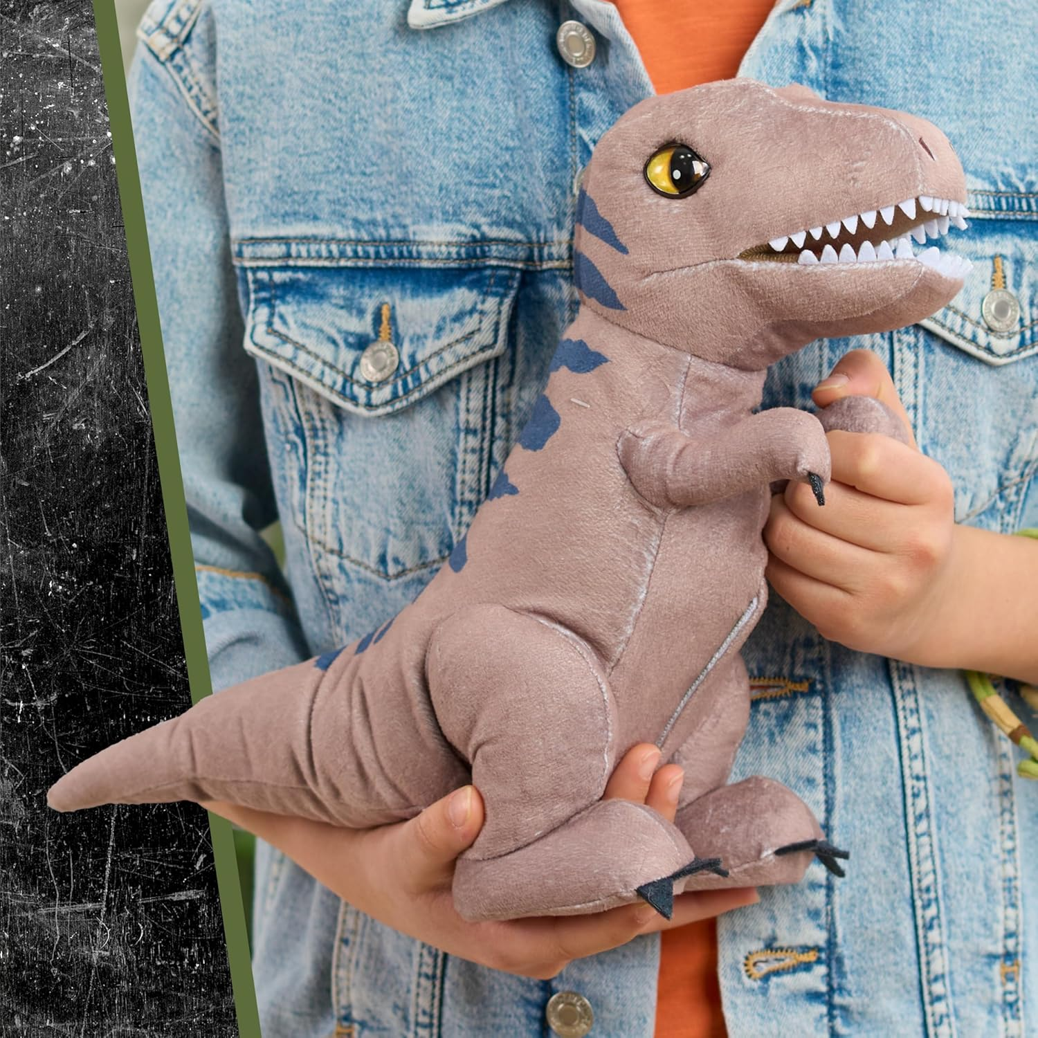 Jurassic World Rebirth Roaring T. Rex, 10.5 Inch Interactive Plush Dinosaur Toy, Boys and Girls Ages 3 and Up image number 3