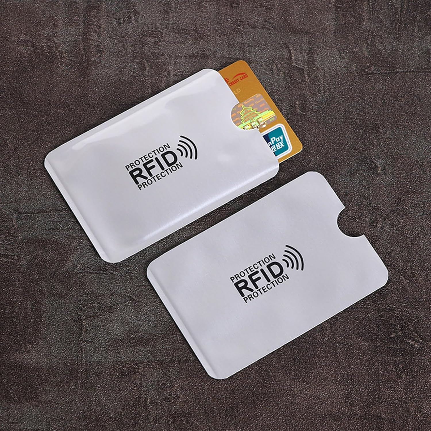 15 Pcs RFID Blocking Sleeves Envelopes Card Holder,Rfid Blocking Credit Card Sleeves RFID Security Holders Suit Set RFID Identity Card Protector for Women Men
