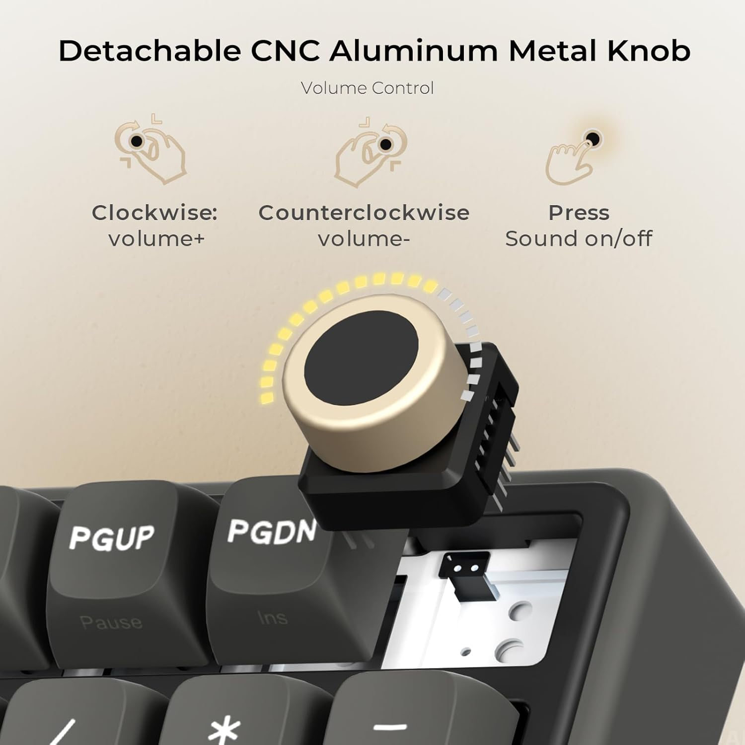 RK ROYAL KLUDGE R98 Pro Creamy Gaming Keyboard, 96% Wired Mechanical Keyboard RGB Backlit with Number Pad and Volume Knob, Gasket Mount, MDA Profile PBT Keycaps, Hot Swappable Pre-Lubed Linear Switch image number 1