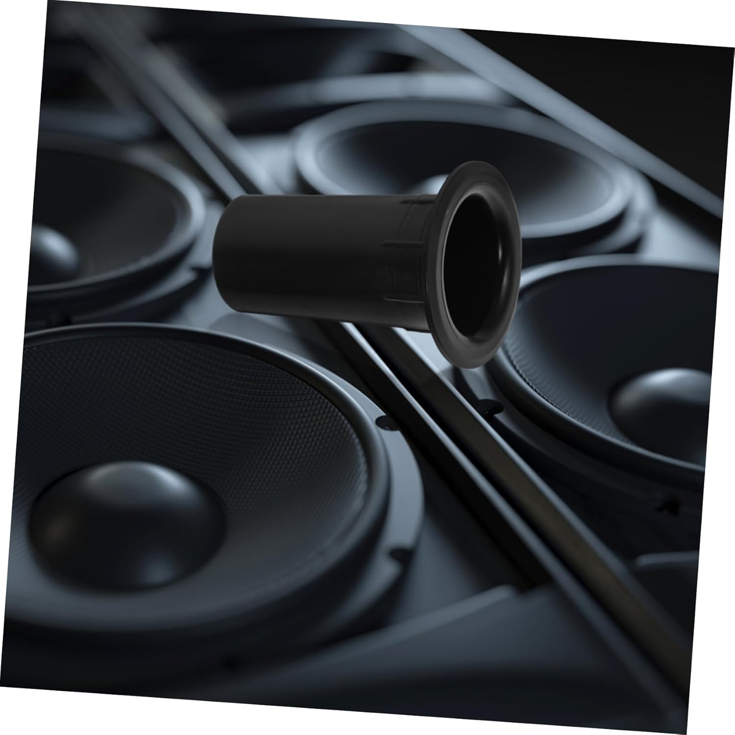 SEWACC 12Pcs Replacement Subwoofer Port Tube Plastic Bass Reflex Speaker Accessory for Audio Punching Bag Speaker Air Outlet image number 2