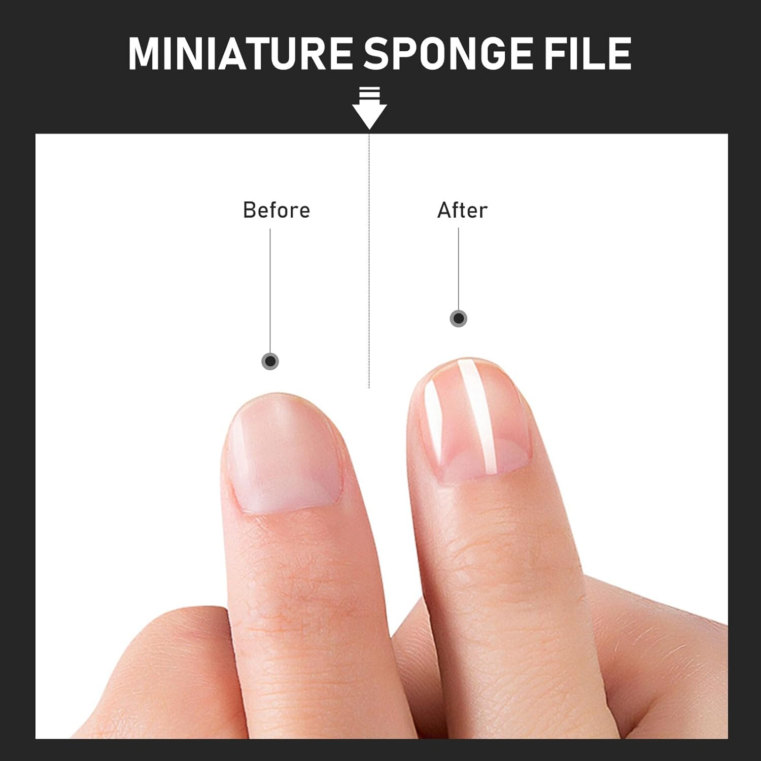 TEHAUX 50Pcs Black Mini Nail Sponge Files Buffer Blocks Small Double-Sided Nail Polisher for Manicure and Pedicure Care in Salon and Home Use image number 5