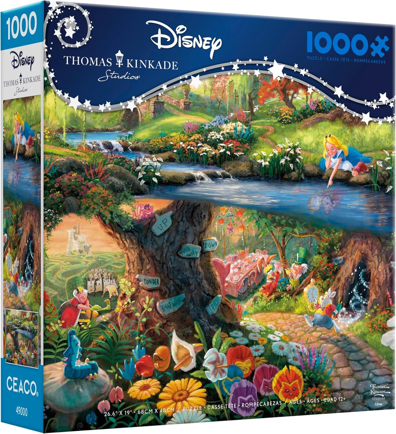 Ceaco - Disney - Thomas Kinkade - Alice in Wonderland - 1000 Piece Jigsaw Puzzle image number 6
