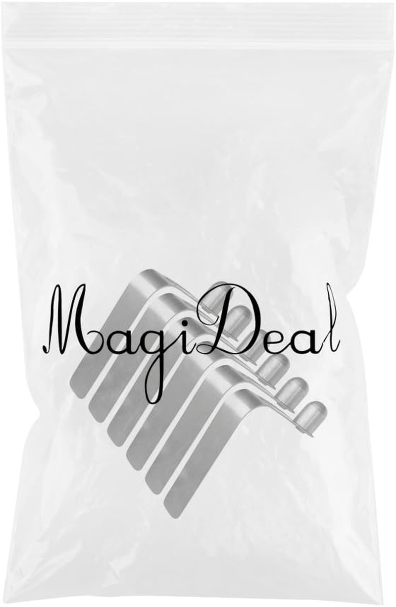 6 Pieces 8Mm Stainless Steel Paddle Spring Clips Outdoor Camping Awning Tent Pole Snap Button Clips Single End