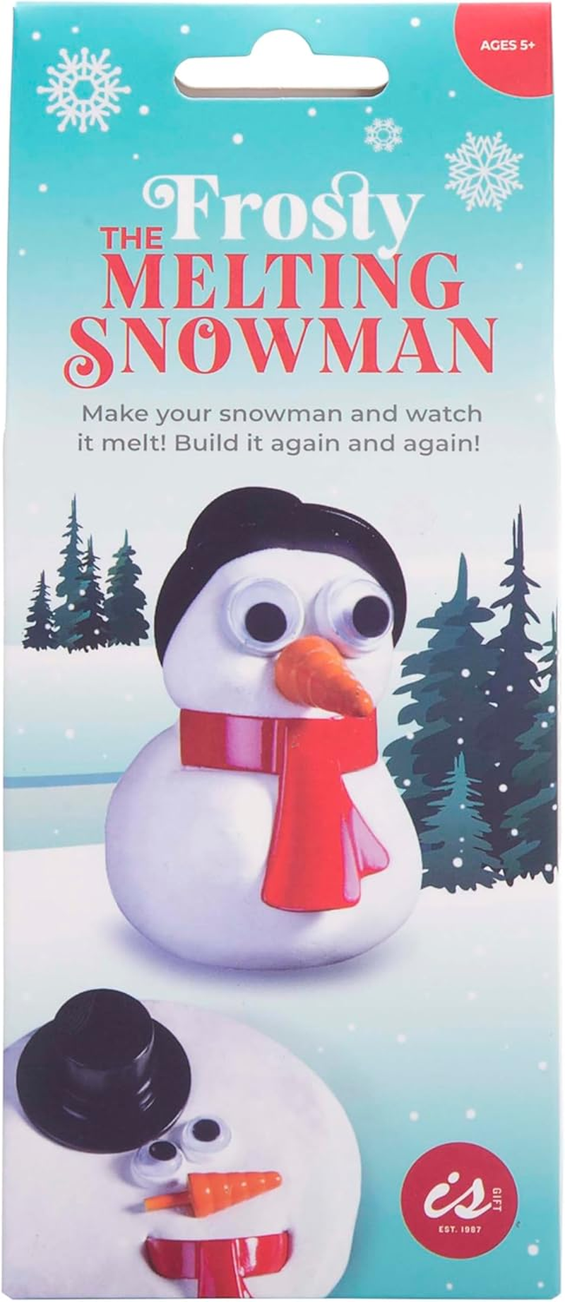 Is Gift Frosty the Melting Snowman White 10X8.5Cm - Fun DIY Putty Snowman with Accessories, Watch Him Melt & Rebuild, Sensory Play for Kids Aged 5+, Great for Christmas Gifting image number 4