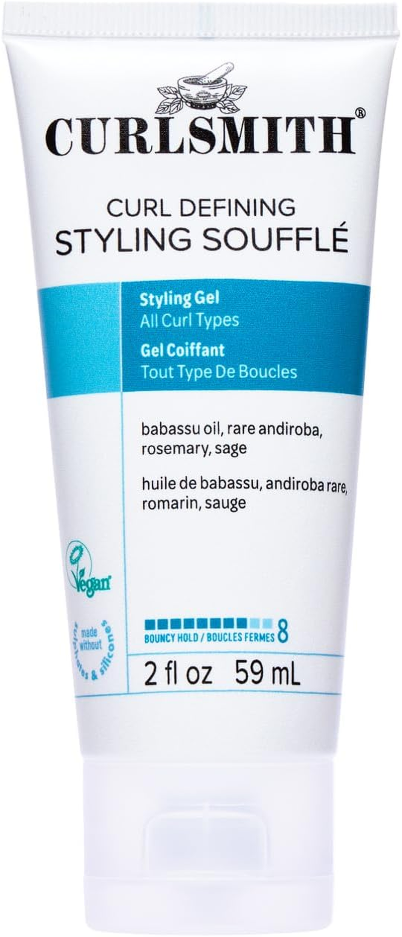 Curlsmith - Curl Defining Styling Souffle - Vegan Medium Hold Styling Gel for Wavy, Curly and Coily Hair (59Ml) image number 6