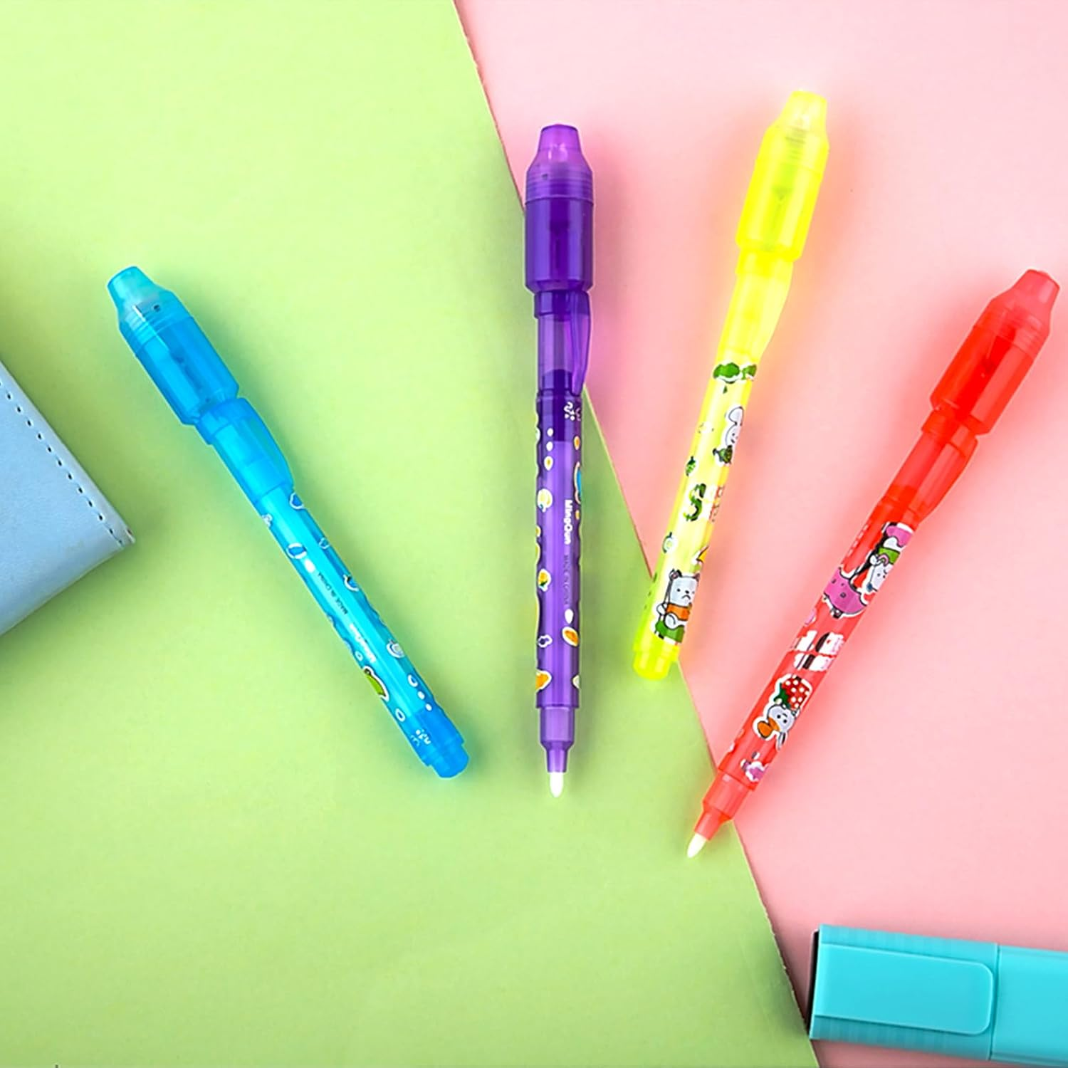 JOLLYFUN 12 Pack Invisible Ink Pen Set with Package for Kids, Secret Message Spy Pen with UV Light, Party Favors, Birthday Gifts for Boys Girls, Magic Markers Fun Activity Toy image number 3